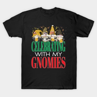 Happy New Year's Eve Celebrating with My Gnomes Party Beer T-Shirt